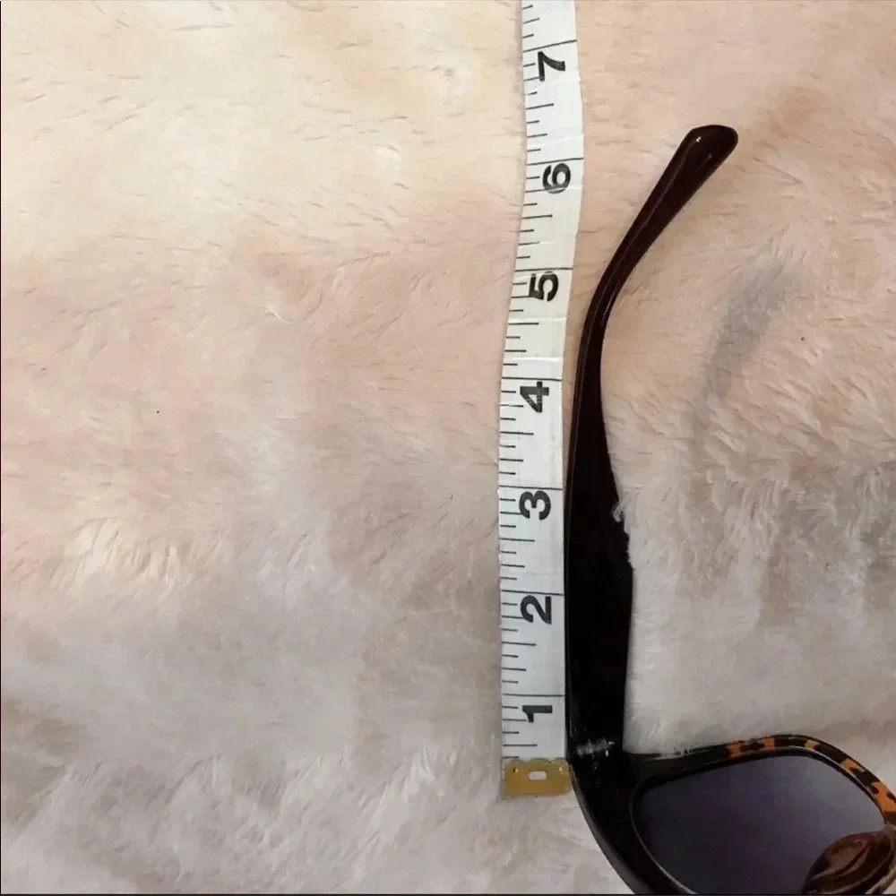 New Dark Brown & Leopard Retro Large Sunglasses